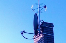 Maszt antenowy -  zestaw anten TV Radio Sat Internet bezprzewodowy